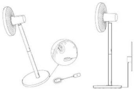 Xiaomi Smart Standing Fan 2 Pro - Aufladen - 1