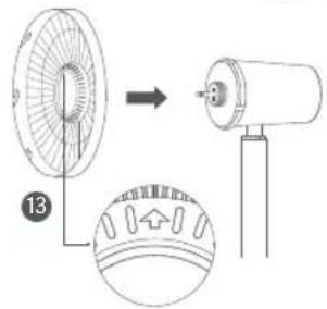 Xiaomi Smart Standing Fan 2 Pro - Passaggio 1: Aprire il gruppo ventilatore Passaggio 2: Installare la griglia posteriore - 2