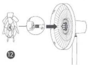 Xiaomi Smart Standing Fan 2 Pro - Krok 3: Zamontuj zespół skrzydeł wentylatora - 1