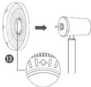 Xiaomi Smart Standing Fan 2 Pro - Adım 2: Arka izgarayı takın - 1