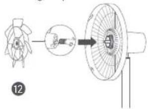 Xiaomi Smart Standing Fan 2 Pro - Étape 3 : Installer l'assemblage des pales du ventilateur - 1