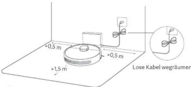 Xiaomi Mi Robot VacuumMop 2 Ultra - Ladestation an die Wand stellen und laden - 1