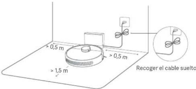 Xiaomi Mi Robot VacuumMop 2 Ultra - Coloque la base de energia contra una pared y cárguela. - 1