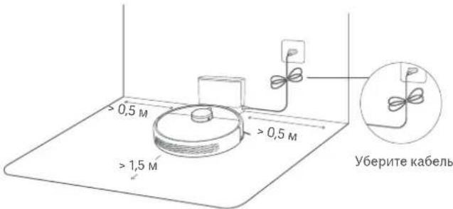 Xiaomi Mi Robot VacuumMop 2 Ultra - Pa3MeueHHe 3apAnHOJ DOK-CTaHcUN y CTeHbI 3apAka - 1