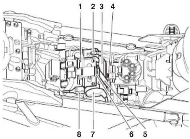 TRIUMPH Tiger 1200 (2022) - Pour déposer la batterie : - 1
