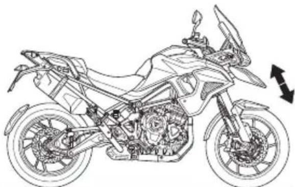 TRIUMPH Tiger 1200 (2022) - Examen de la fourche avant - 1