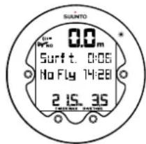SUUNTO Vyper Novo - Temps d'interdiction de vol et de surface - 2