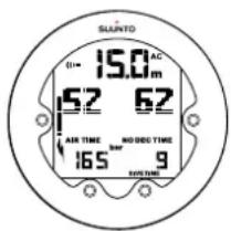 SUUNTO Vyper Novo - Pression des bouteilles - 1