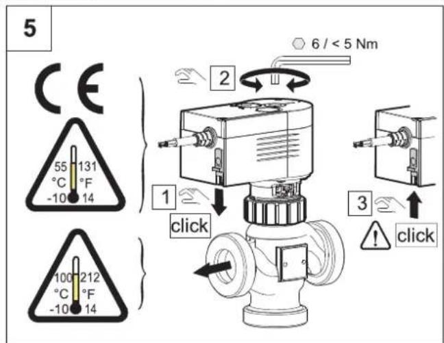 Baxi Platinum BC iPlus V200 R32 - Montieren des Umschaltventils - 6