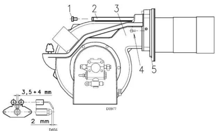 Baxi TECNO 28L - FISSAGGIO DEL BRUCIATORE ALLA CALDAIA (B) - 2