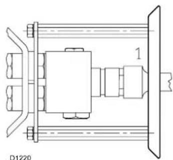 Baxi TECNO 28L - BEFESTIGUNG DES BRENNERS AM HEIZKESSEL (B) - 1