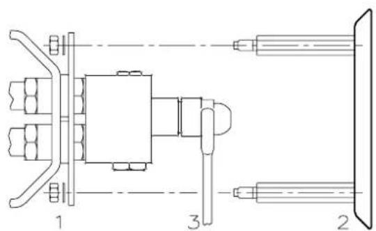 Baxi TECNO 28L - BEFESTIGUNG DES BRENNERS AM HEIZKESSEL (B) - 3