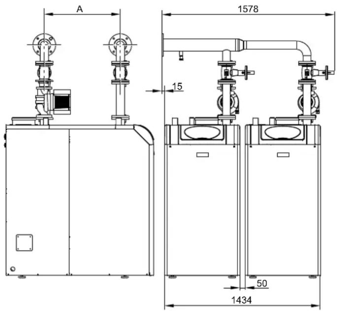 Baxi SGB 470 i - Dimensiones totales KB2 SGB E - 2
