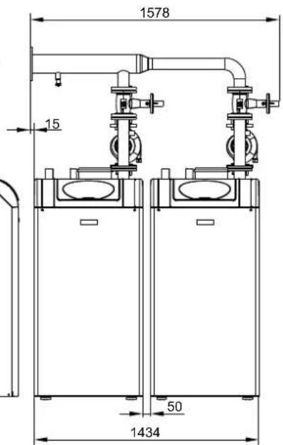 Baxi SGB 400 i - Celkové Rozměry KB2 SGB E - 3