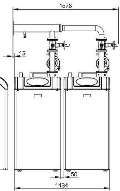 Baxi SGB 540 i - Montage Kaskadenbausatz KB2B SGB E (SGB 260-300 E) - 5