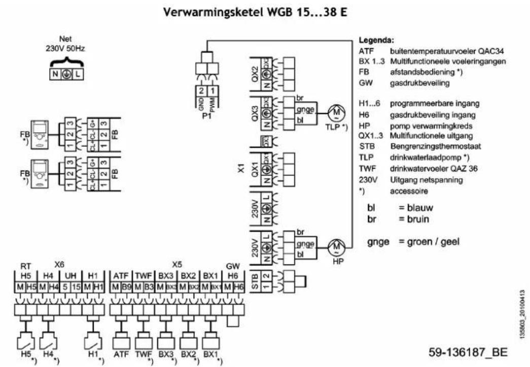 Baxi Ecotherm Plus WGB - Installatie van de boilerlaadpomp in de WGB; Serie E - 1