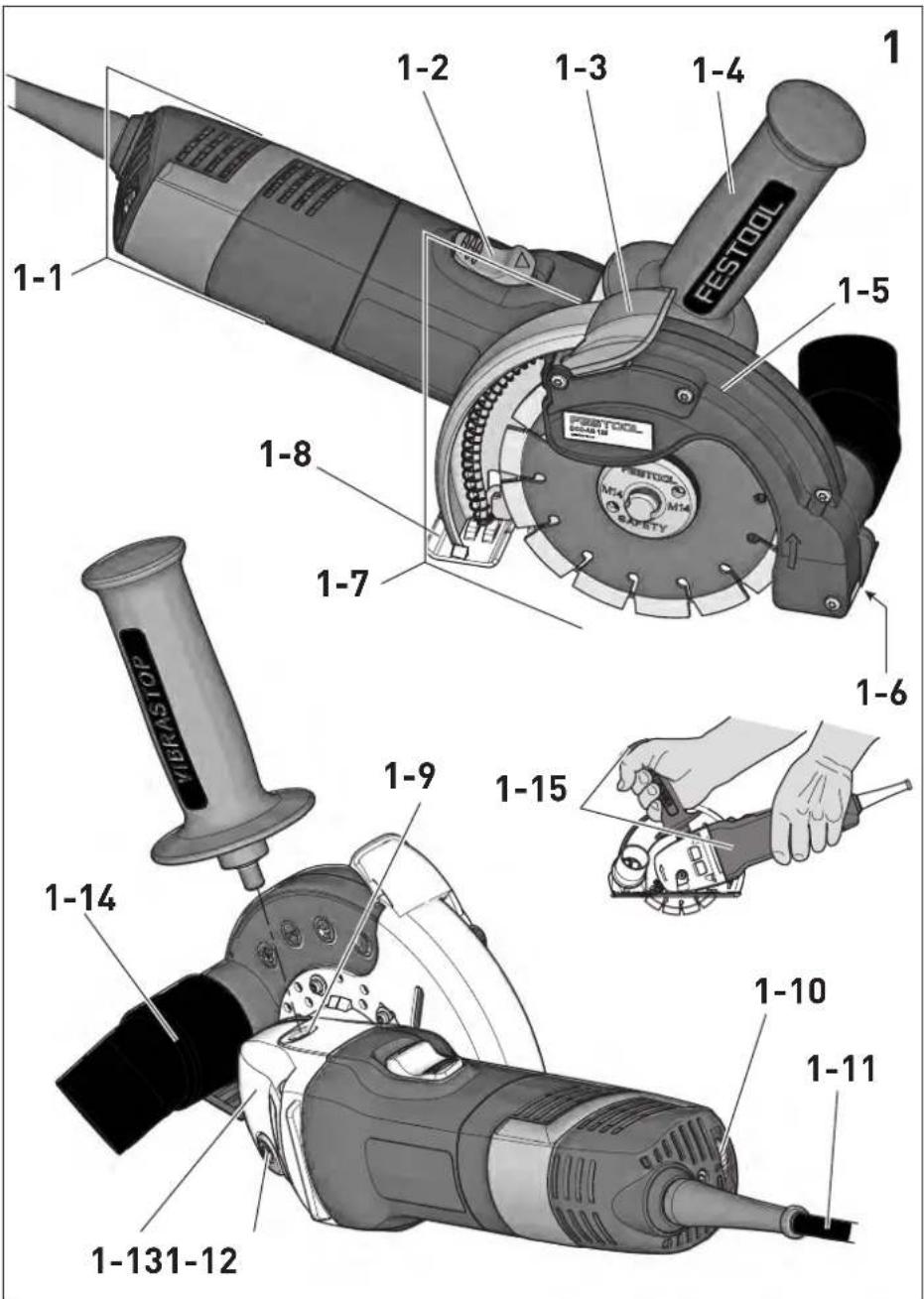 1-2 1-3 1-4 FESTOOL 1-5 1-1 1-8 1-7 1-6 VEKASTOP 1-9 1-15 1-10 1-11 1-131-12