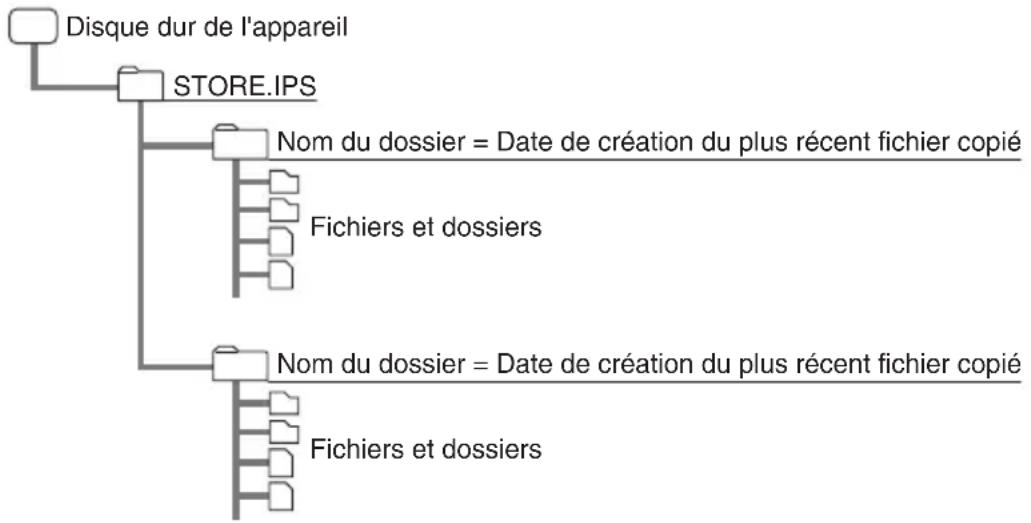 SONY HDPSM1 - Localisation des enregistrements tenoms des dossiers - 1
