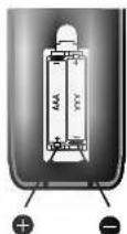 LG LXU250A - 遥控器電池安裝 - 1