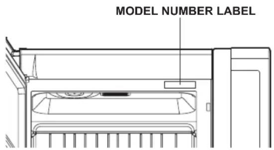 MODEL NUMBER LABEL