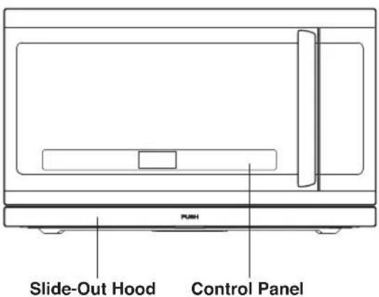 PUSH Slide-Out Hood Control Panel