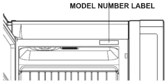 MODEL NUMBER LABEL
