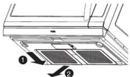 LG LMV2055ST - NETTOYAGE DES FILTRES À GRAISSE - 2