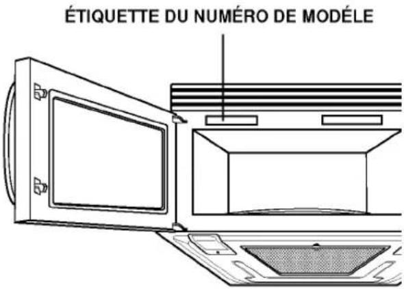 LG MV174DC - EMPLACEMENT DU NUMERO DE MODELE - 1