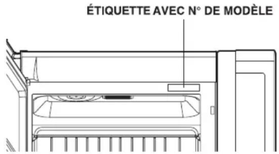 LG LMV2257BM - EMPLACEMENT DU NUMERO DE MODELE - 1