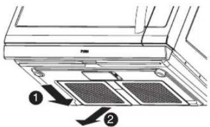 LG LMV2257BM - CLEANING THE GREASE FILTERS - 3