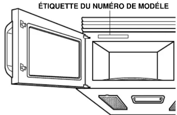LG MV1643ASY - EMPLACEMENT DU NUMERO DE MODELE - 1