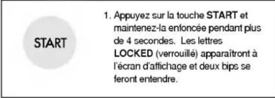 LG MV1541M - Par exemple: activer le verrouillage à l'éprouve des enfants. - 1