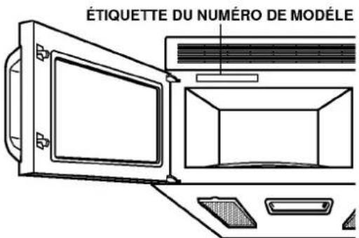 LG MV1541M - EMPLACEMENT DU NUMERO DE MODELE - 1