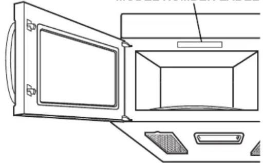 LG LMV1680DW - LOCATION OF MODEL NUMBER - 1