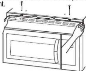 LG LMV1680DW - REEMPLACEMENT DE L'AMPOULE DE LA CAVITÉ INTERNE DU FOUR - 1