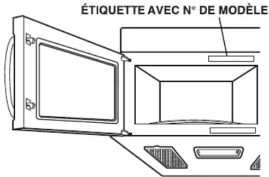 LG LMV1751ST - EMPLACEMENT DU NUMERO DE MODELE - 1