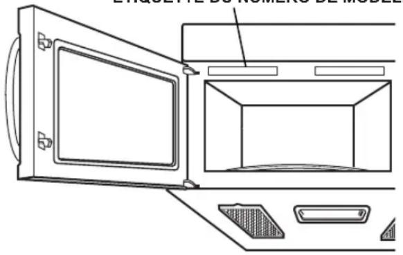 LG LMV1600ST - EMPLACEMENT DU NUMÉRO DE MODELE - 1