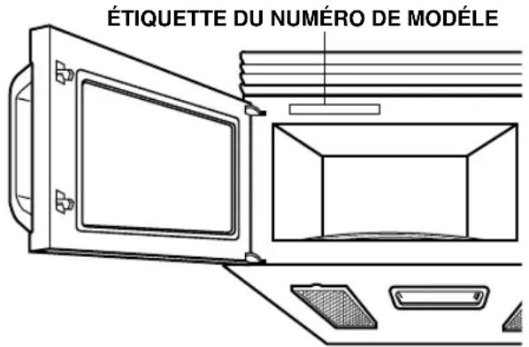 ÉTIQUETTE DU NUMÉRO DE MODÉLE