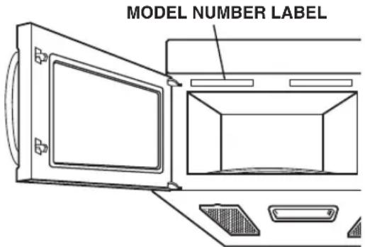 LG LMV1631ST - LOCATION OF MODEL NUMBER - 1