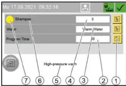 Kärcher SB OB - Modifica dei parametri di un programma di lavaggio - 1