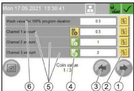 Kärcher SB OB - Meniu Coin value - 1