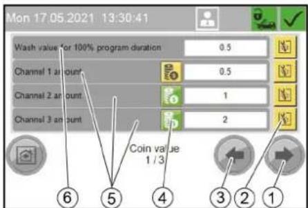 Kärcher SB OB - Menù Coin value - 1