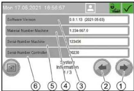 Kärcher SB OB - Meny System Information - 1