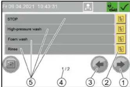 Kärcher SB OB - Меню Wash-Program Settings - 1