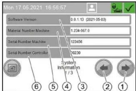 Kärcher SB OB - Menu System Information - 1