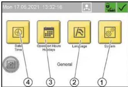 Kärcher SB OB - Menü General - 1