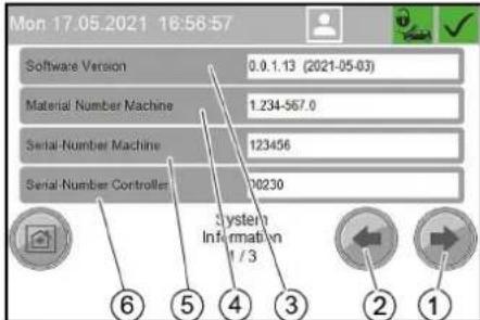 Kärcher SB OB - Menu System Information - 1