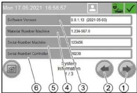 Kärcher SB OB - Menú Información del sistema - 1
