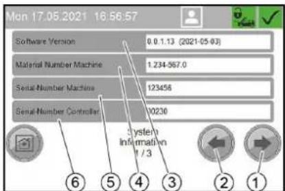 Kärcher SB OB - Menu Informations Système - 1