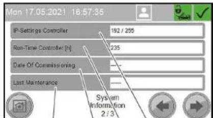 Kärcher SB OB - Меню System Information - 2